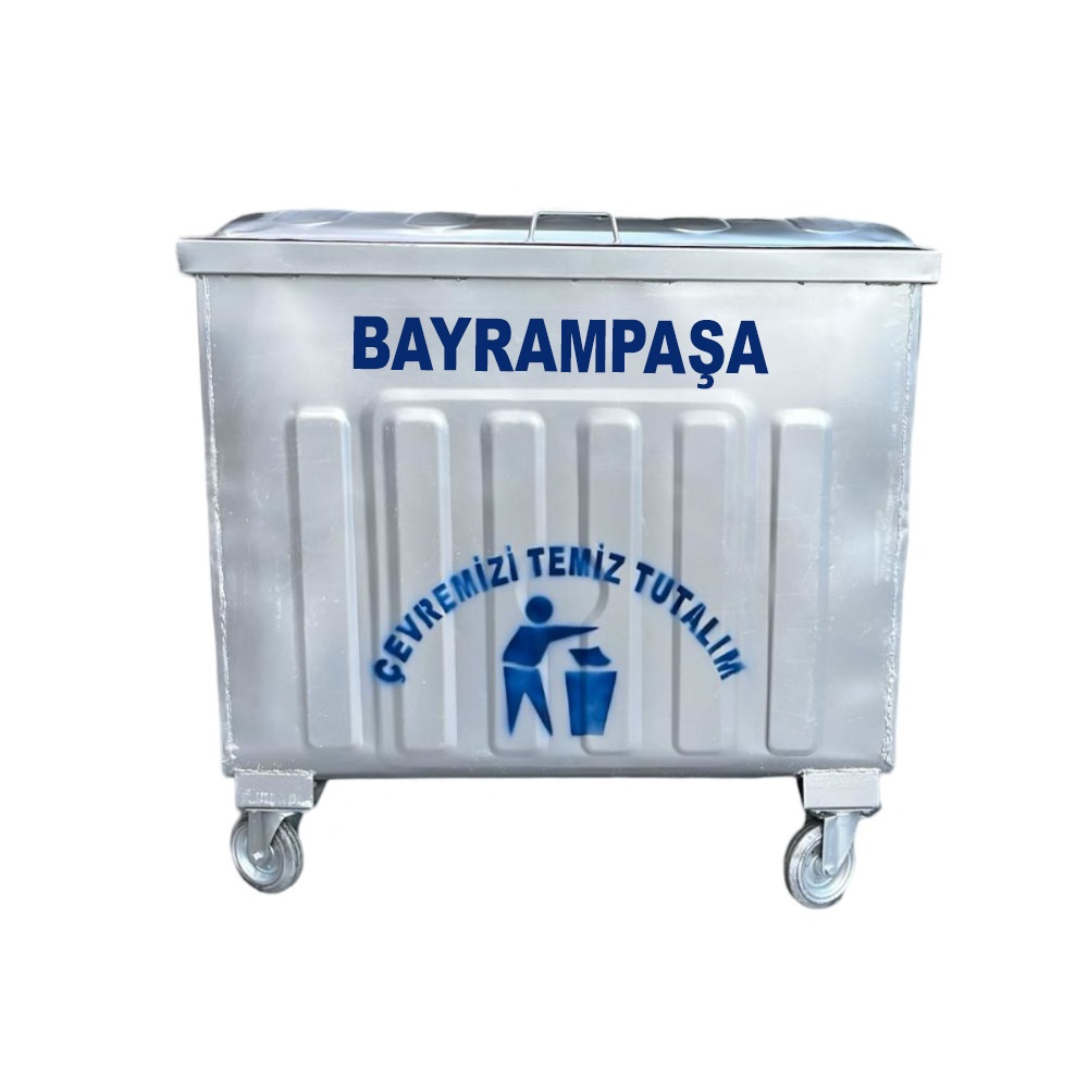 Bayrampaşa 800 Litre Metal Çöp Konteyneri
